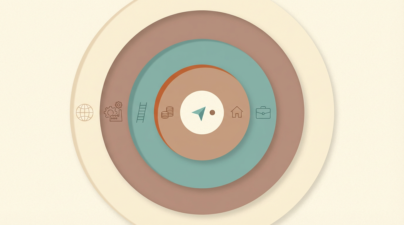 财富相位：宏观→行业→职业→资产